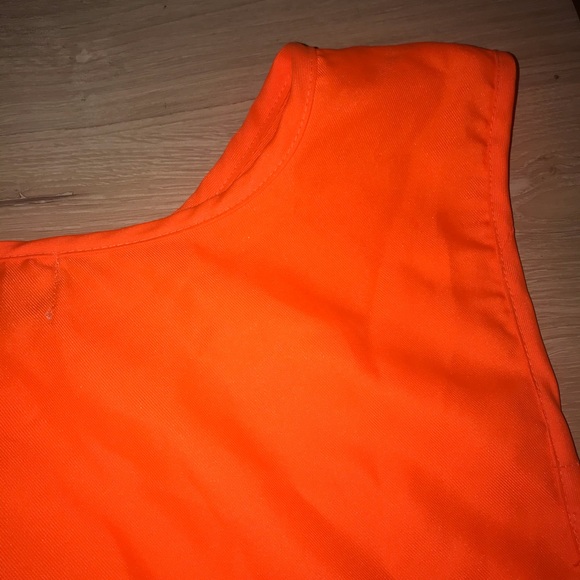 One Size Neon Orange Safety Vest - Picture 5 of 8